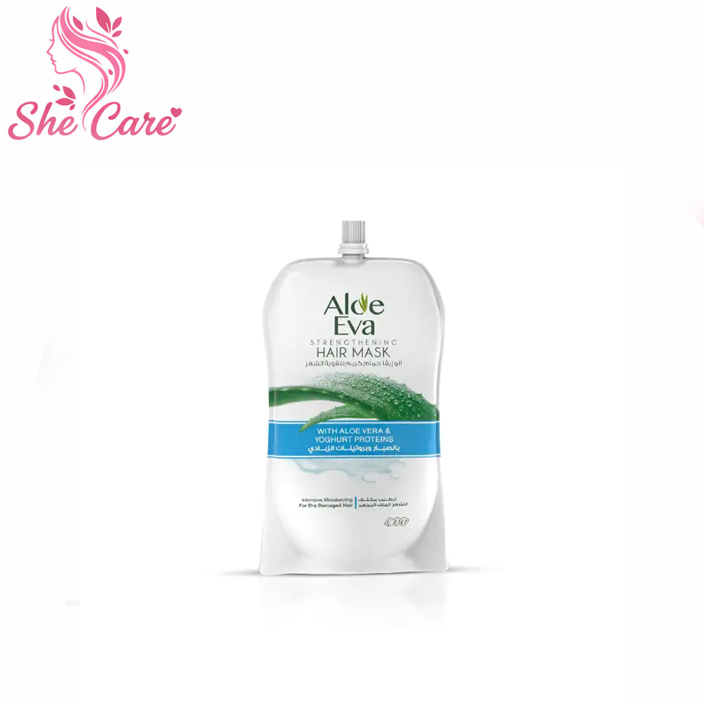 Aloe Eva Strengthening Hair Mask Pouch With Aloe Vera & Yoghurt Proteins 250 Gm