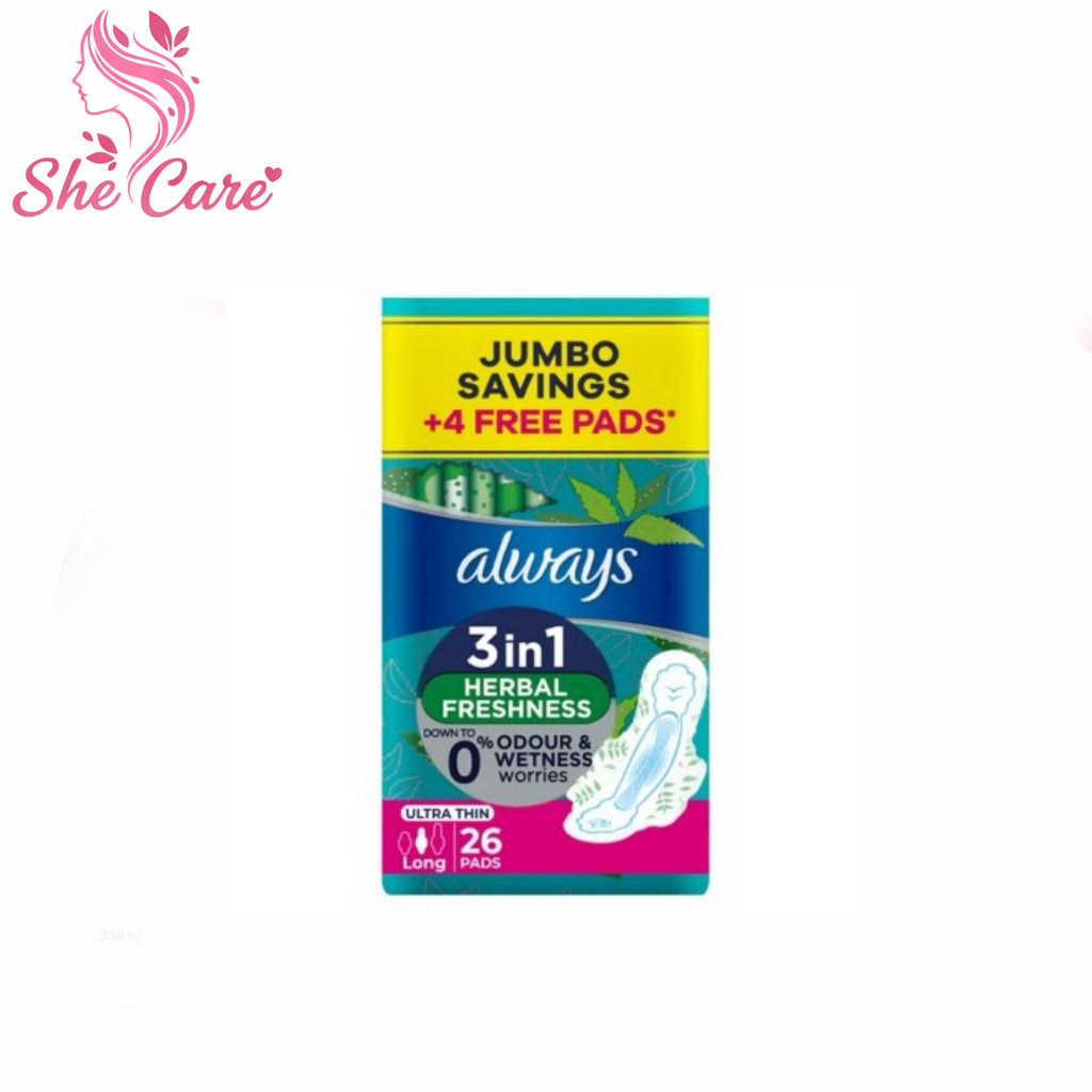 Always Ultra Aleo vera Very Long 24 + 4 Free Pads