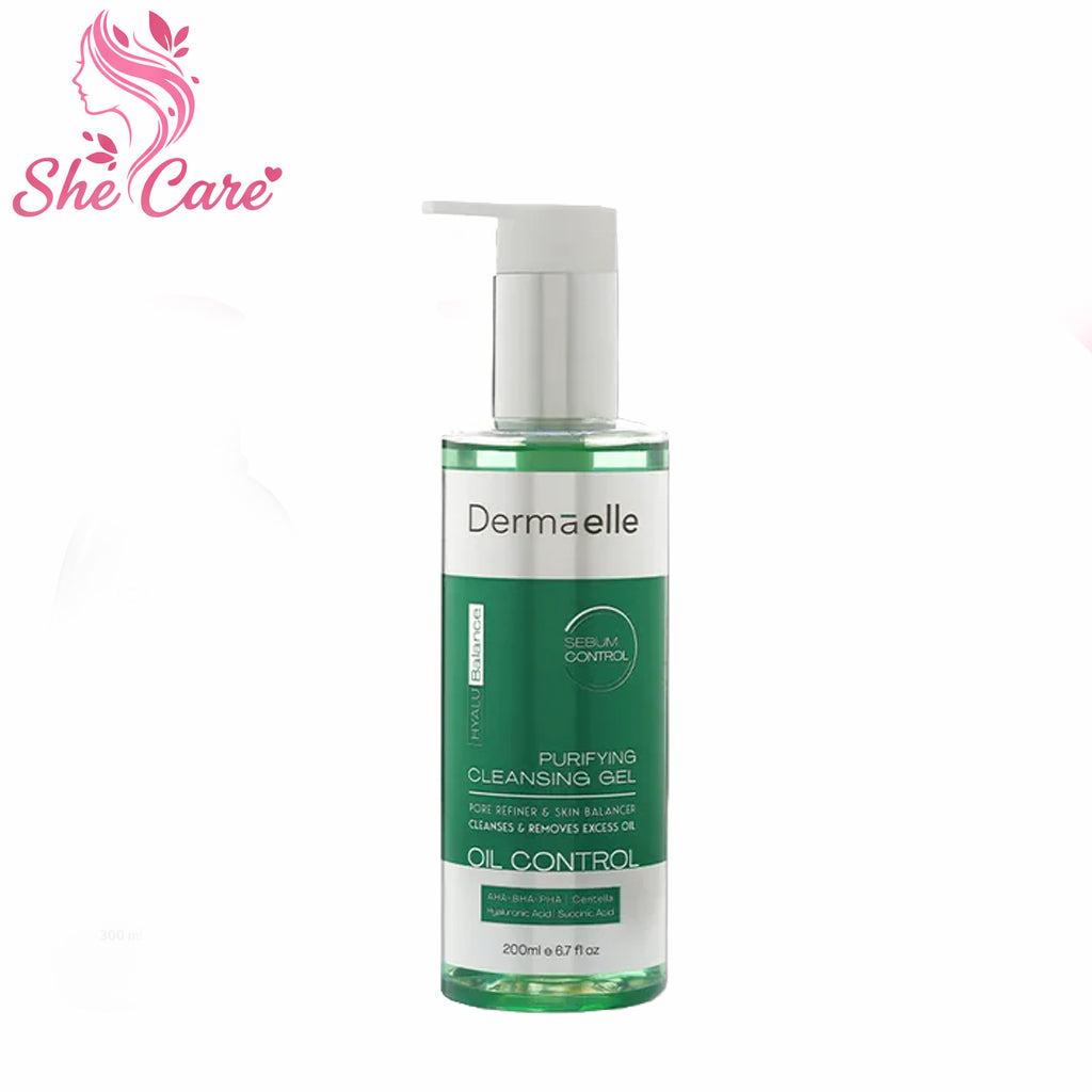 Dermaelle HyaluBalance Sebum Control Cleansing Gel 200ml