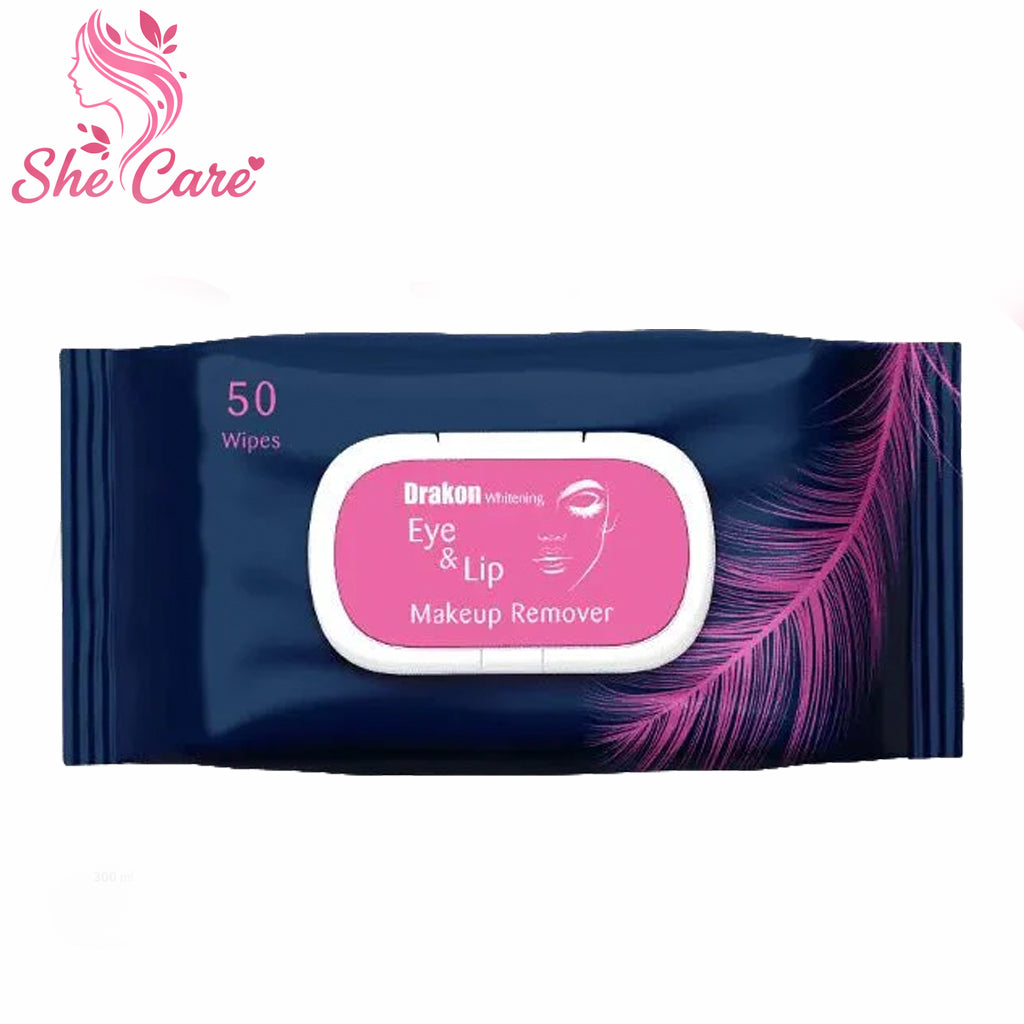 Drakon Whitening Eye& Lip Wipes Makeup Remover