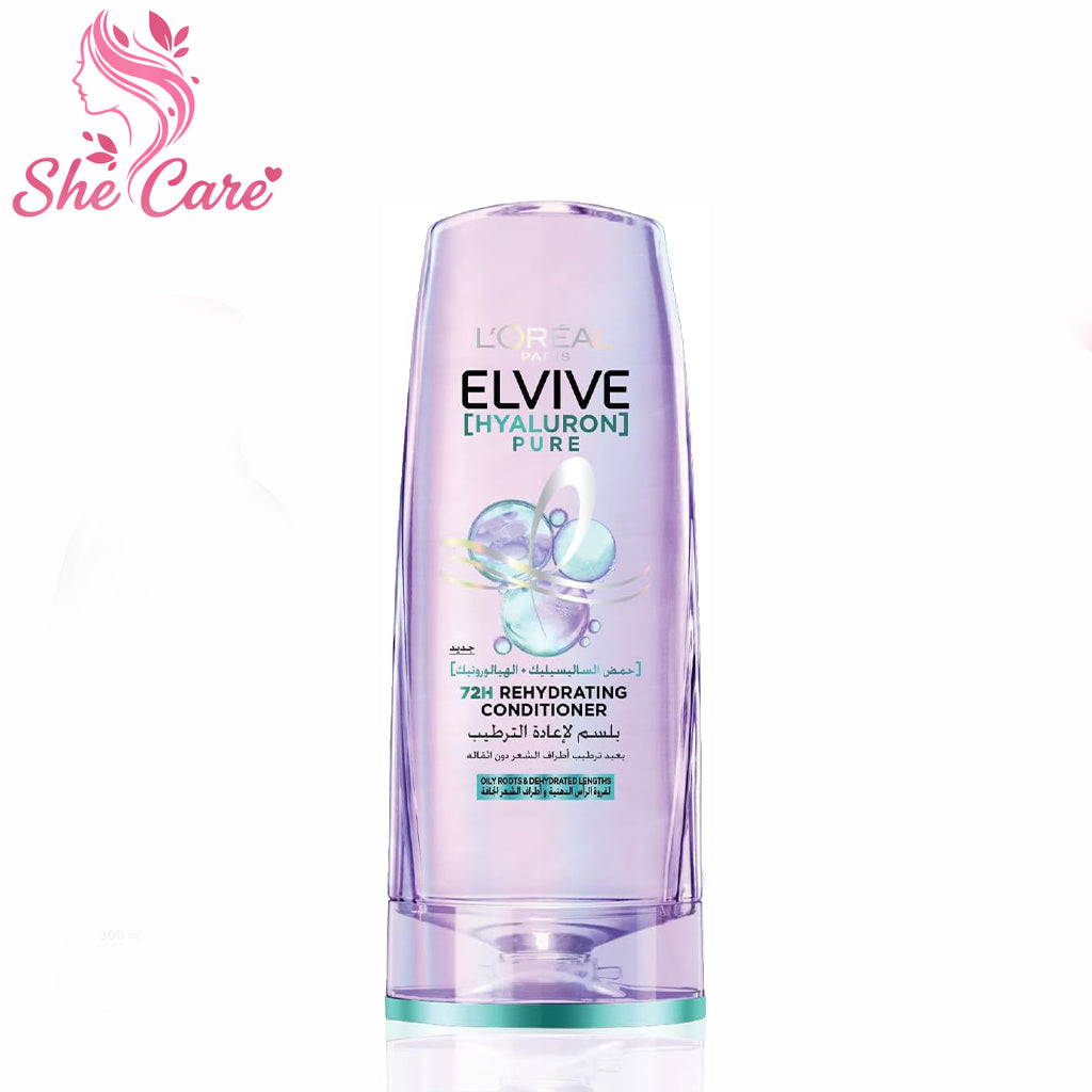 Elvive Conditioner Hyaluron Pure Rehydrating for Oily Hair 400Ml
