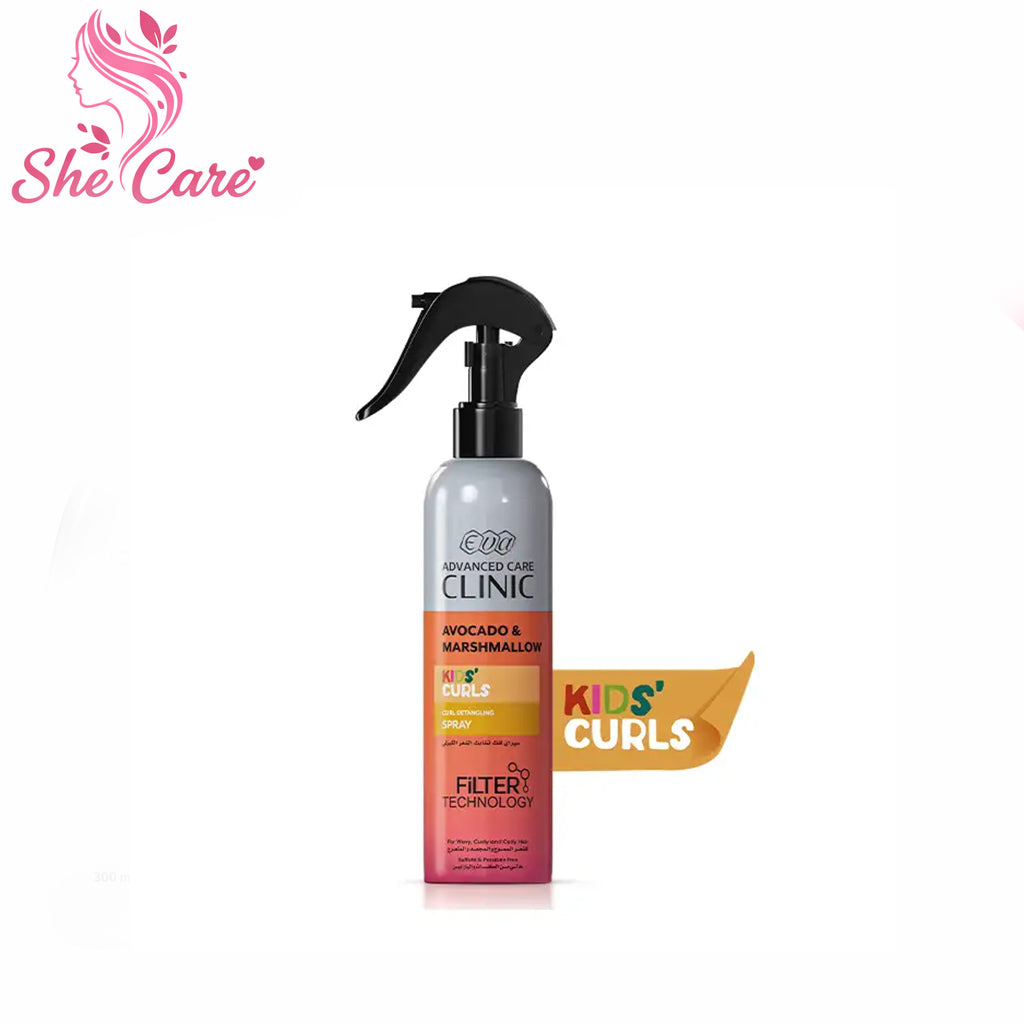Eva Advanced Care Clinic Kids’ Curls Curl Detangling Spray For Wavy, Curly, And Coily Hair 185 Ml