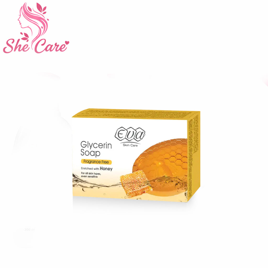 Eva Skin Care Glycerin Soap Enriched With Honey For All Skin Types, Even Sensitive 100 Gm