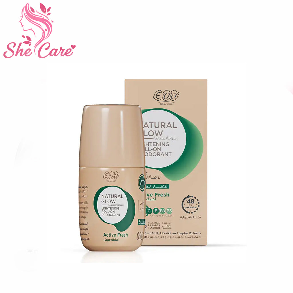Eva Skin Care Natural Glow Lightening Roll On Deodorant Active Fresh 60 Gm