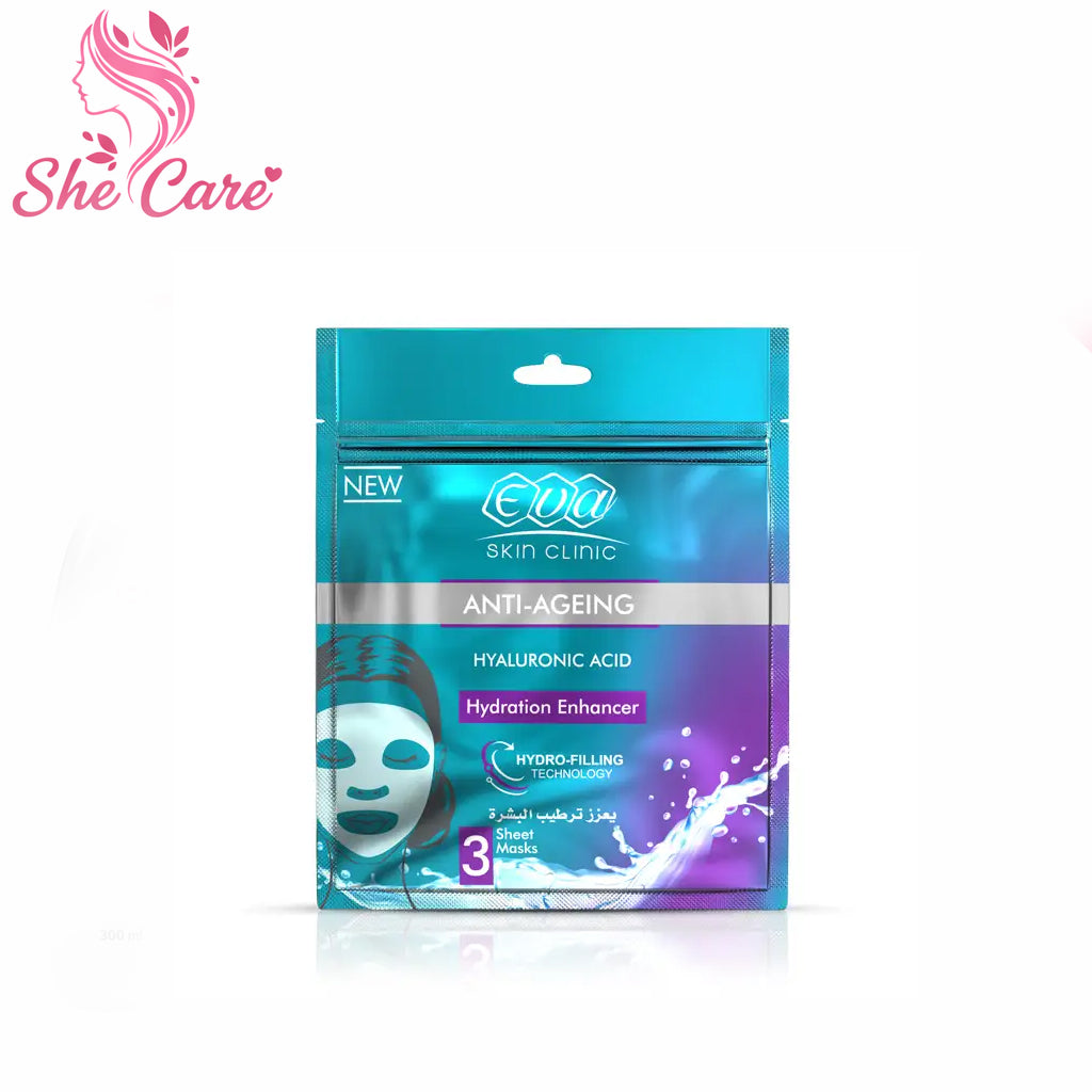 Eva Skin Clinic Hyaluronic Sheet Mask ( 3 Sheet Masks )