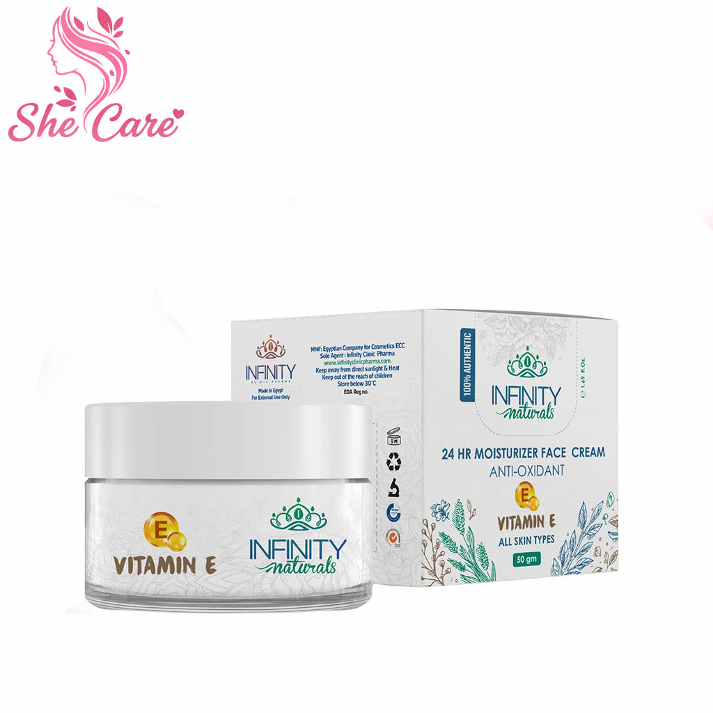 Infinity Naturals 24H Moisturizer Face Cream Day & Night Vitamin E 50mg