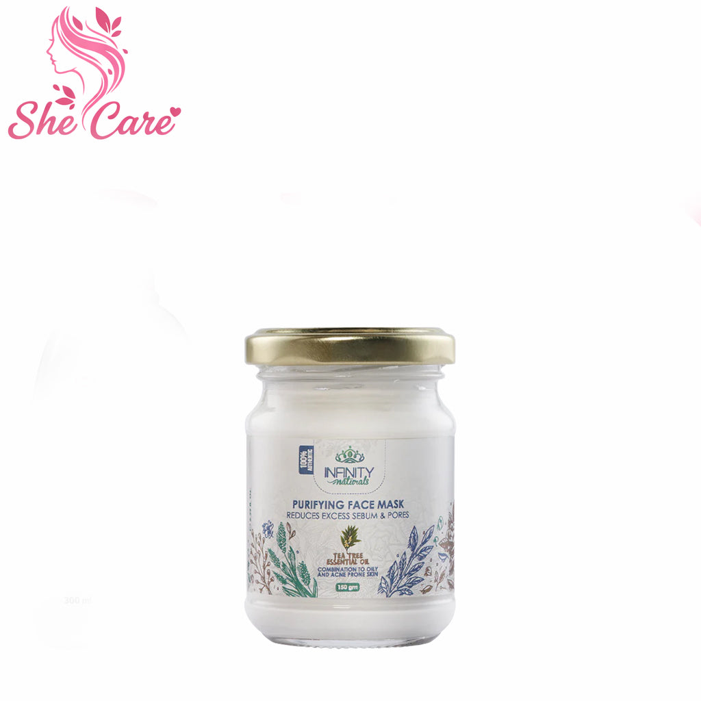 Infinity Naturals Purifying Facial Mask Tea Tree Essential Oil 150gm