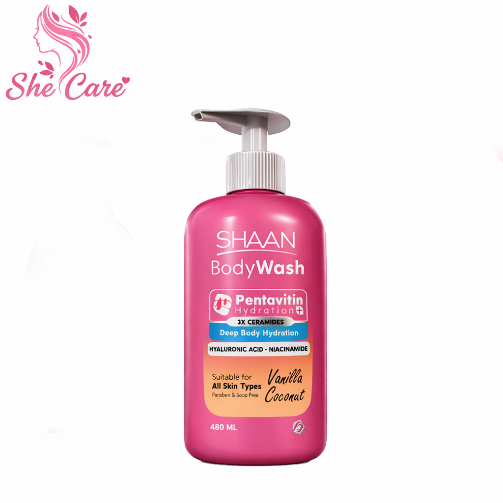 Shaan Vanilla Coconut Hydrating Body Wash 480ml