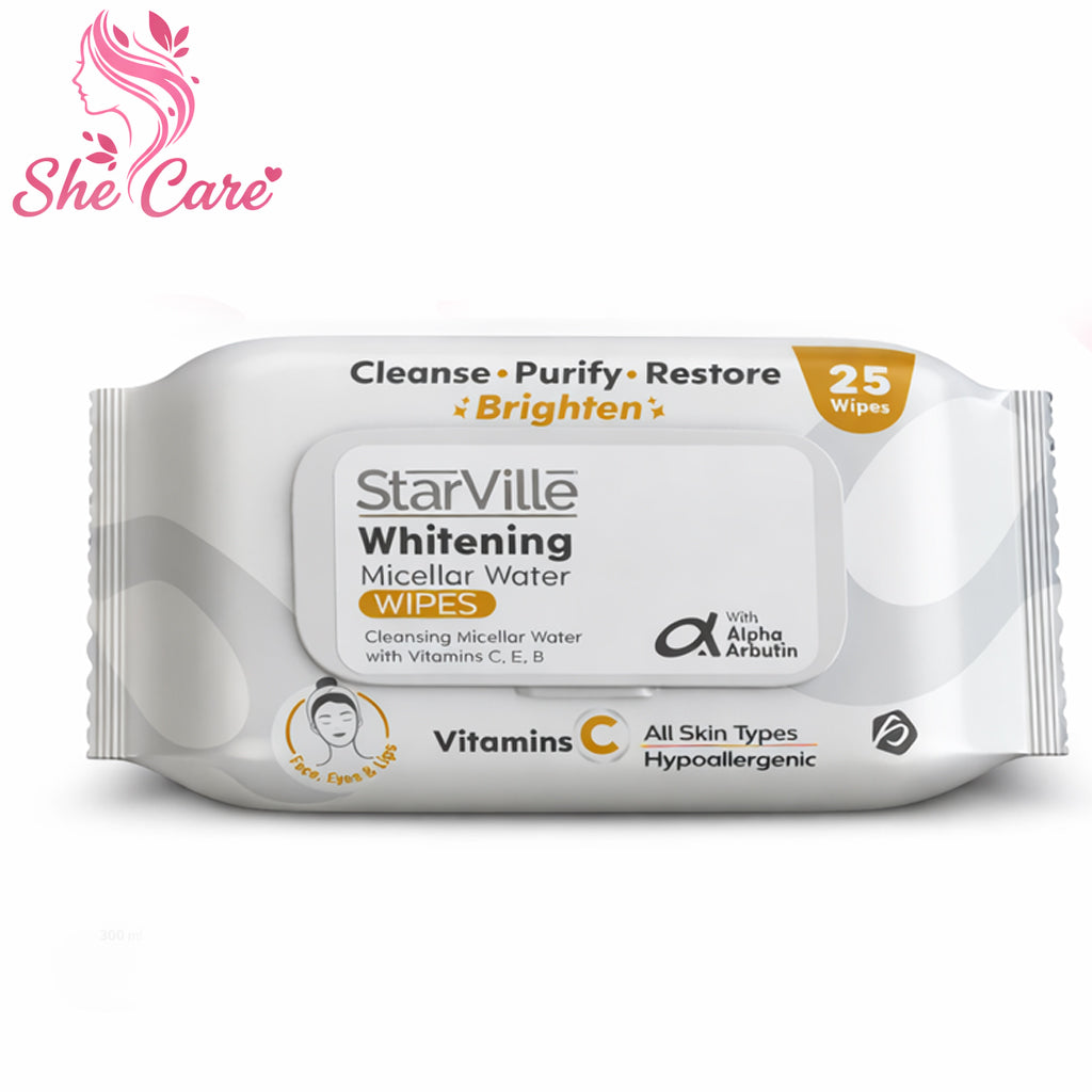 StarVille Whitening Micellar Water Wipes 25