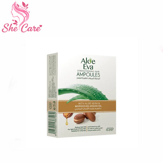 Aloe Eva Hair Strengthening Ampoules With Aloe Vera & Moroccan Argan Oil ( 4 Ampoules  15 Ml )