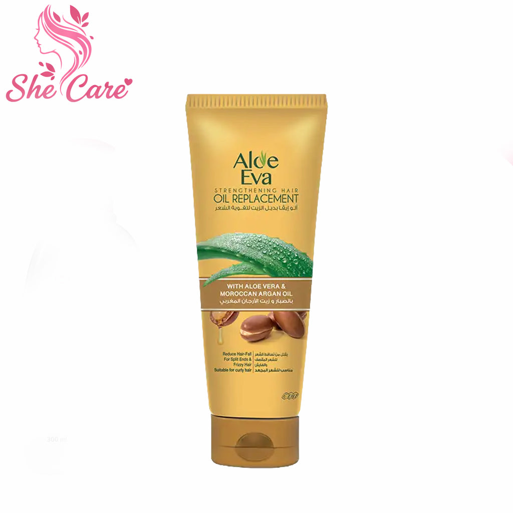 Aloe Eva Hair Strengthening Oil Replacement With Aloe Vera & Moroccan Argan Oil 250 Ml