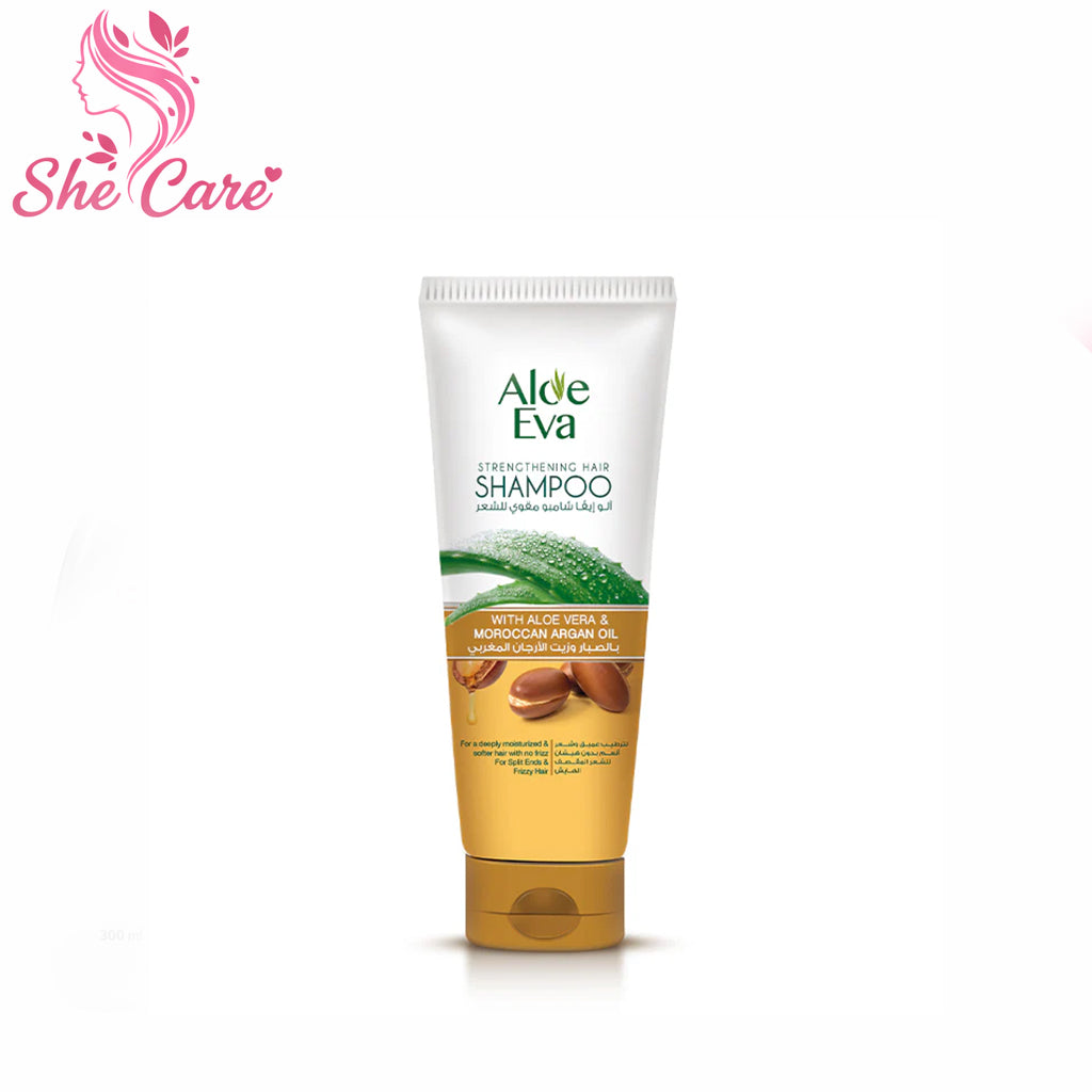 Aloe Eva Hair Strengthening Shampoo With Aloe Vera & Moroccan Argan Oil 230 Ml