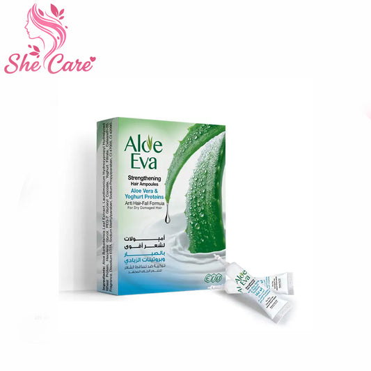 Aloe Eva Strengthening Hair Ampoules With Aloe Vera & Yoghurt Proteins ( 4 Ampoules  15 Ml )