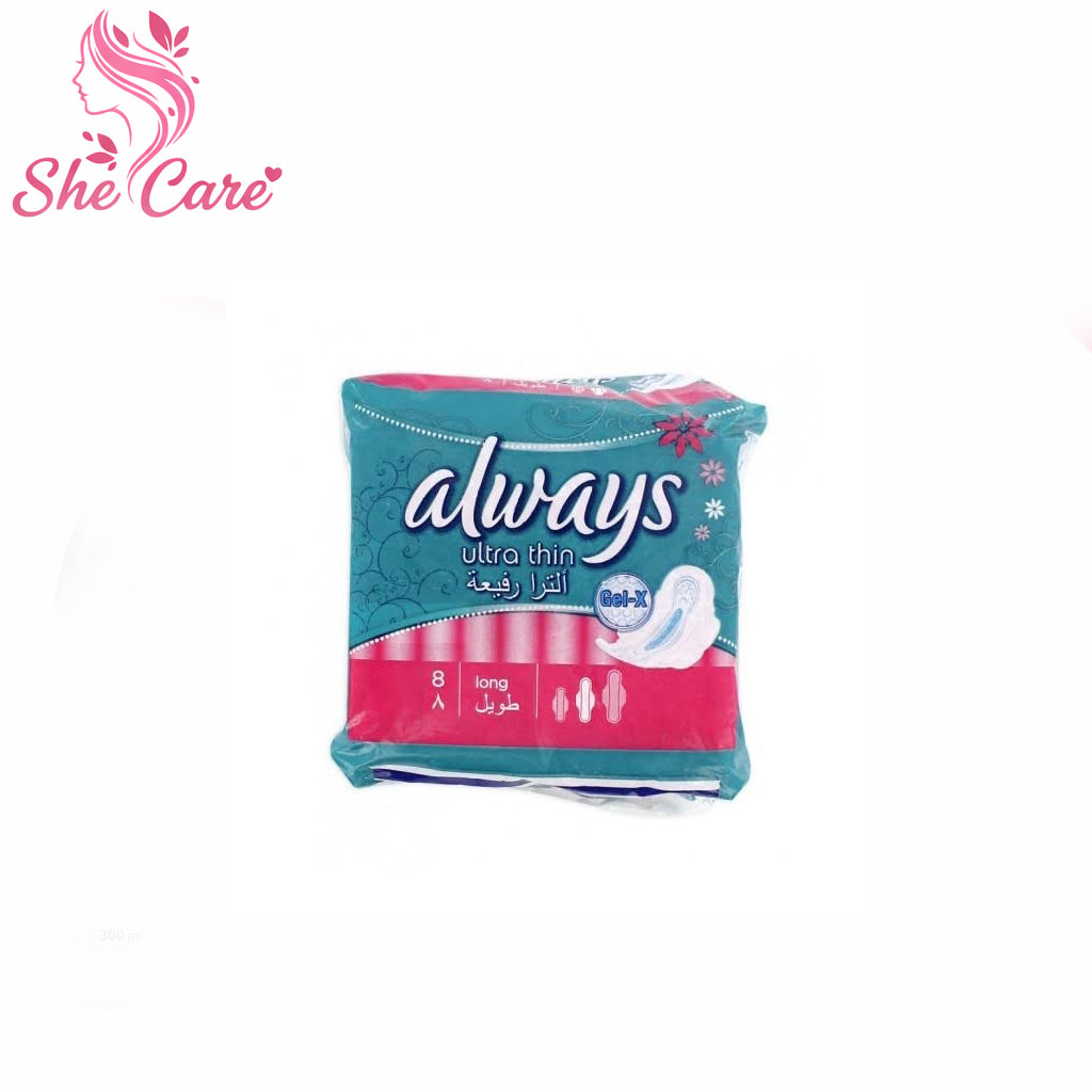 Always Ultra Think Single Long 8 Pads