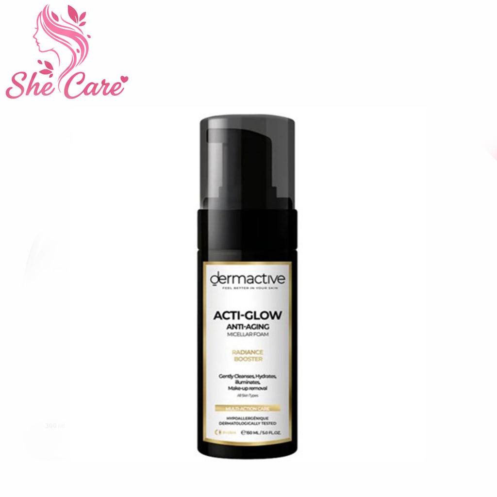 Dermactive Acti-Glow Micellar Foam Anti Aging All Skin Type 150Ml
