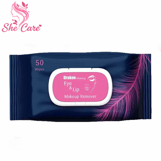 Drakon Whitening Eye& Lip Wipes Makeup Remover