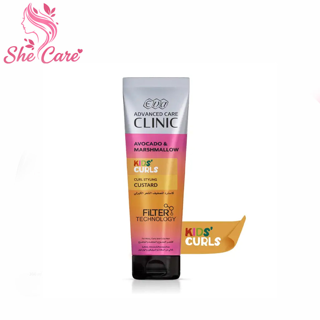 Eva Advanced Care Clinic Kids’ Curls Curl Styling Custard For Wavy, Curly, And Coily Hair 230 Ml