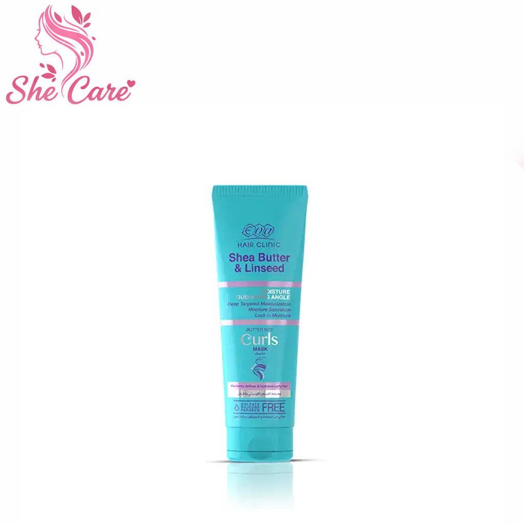 Eva Hair Clinic Curls Mask Shea Butter & Linseed 200 Gm