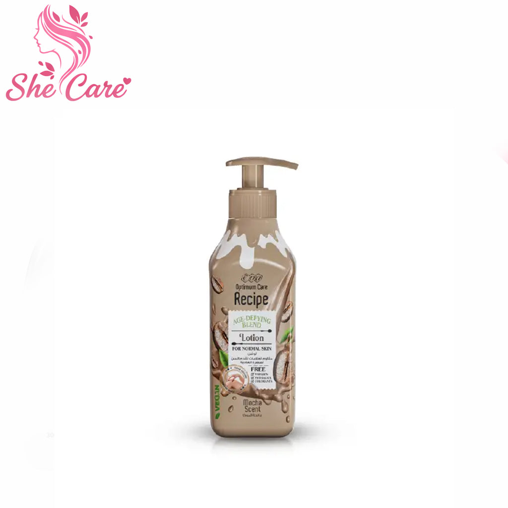 Eva Recipe Age Defying Blend Lotion For Normal Skin Mocha Scent 370 Ml