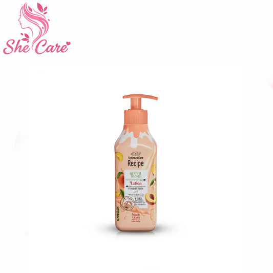 Eva Recipe Lotion For Dry Skin Peach Scent 370 Ml