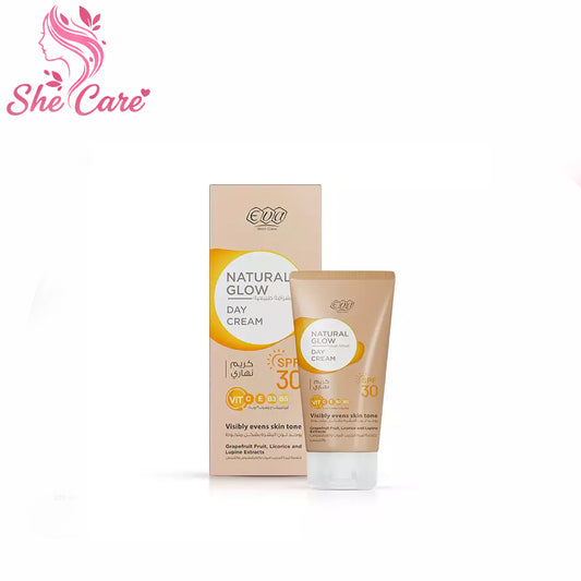 Eva Skin Care Natural Glow Day Cream With ( SPF 30 ) 50 Gm