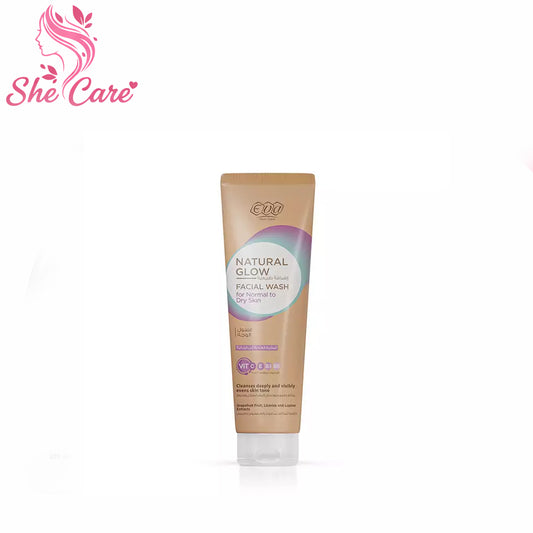 Eva Skin Care Natural Glow Facial Wash For Normal To Dry Skin 100 Ml