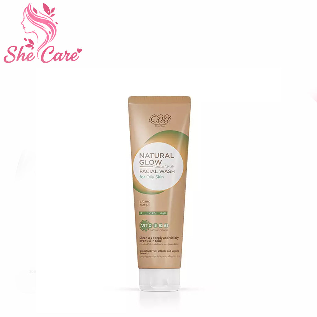 Eva Skin Care Natural Glow Facial Wash For Oily Skin 100 Ml