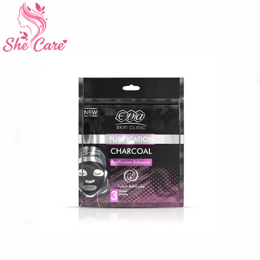 Eva Skin Clinic Charcoal Sheet Mask ( 3 Sheet Masks )