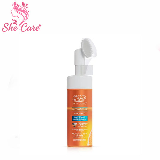Eva Skin Clinic Vitamin C Facial Wash And Exfoliator For Cleansed Skin And Ultimate Even Skin Glow 150 Ml