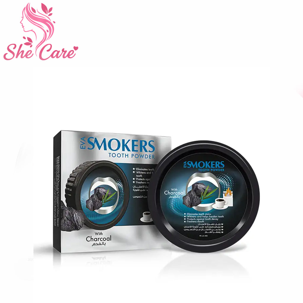 Eva Smokers Cleansing Tooth Powder With Charcoal 40 Gm