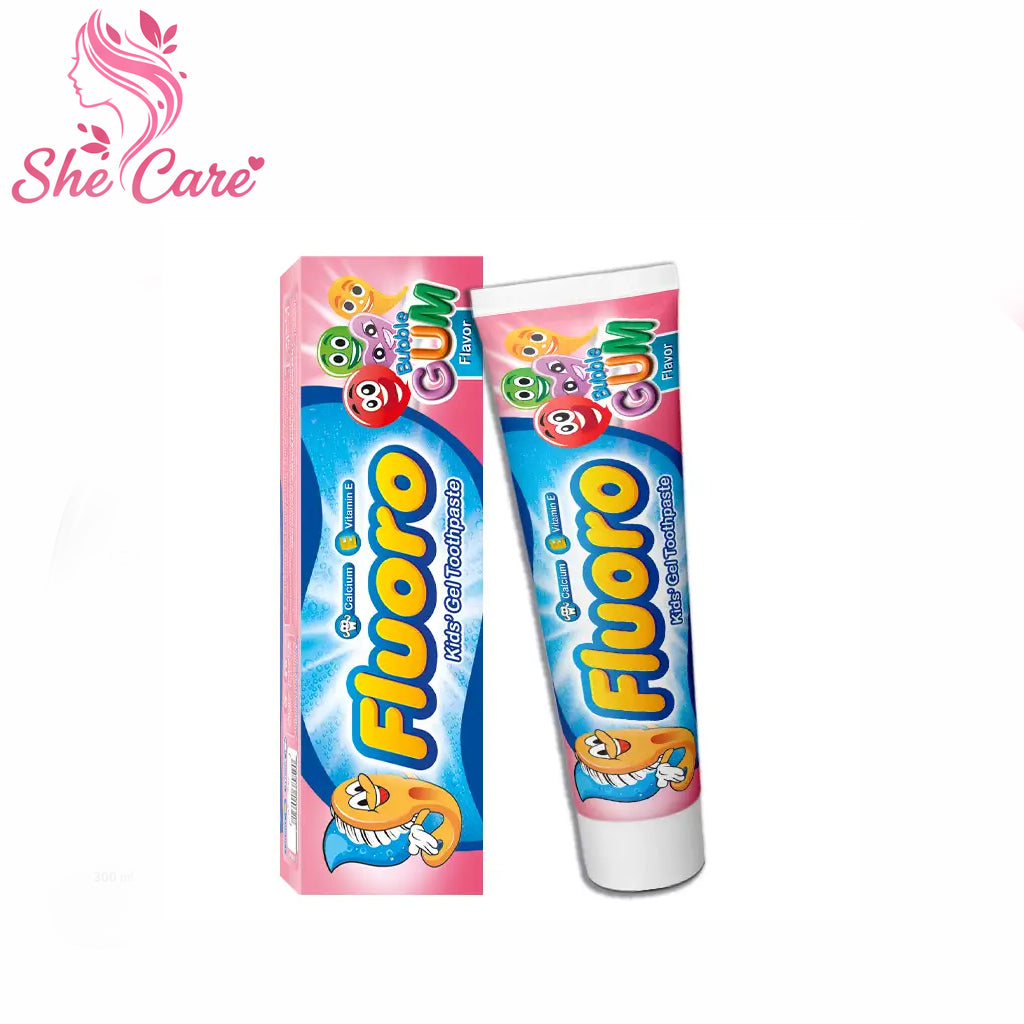 Fluoro Kids Toothpaste With Bubble Gum Flavour 50 Gm