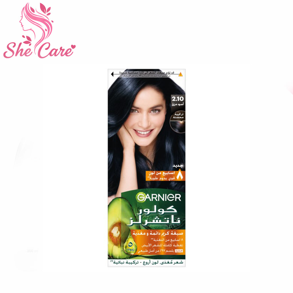 Garnier Color Naturals Permanent Creme Hair Color 2-10 Blue Black