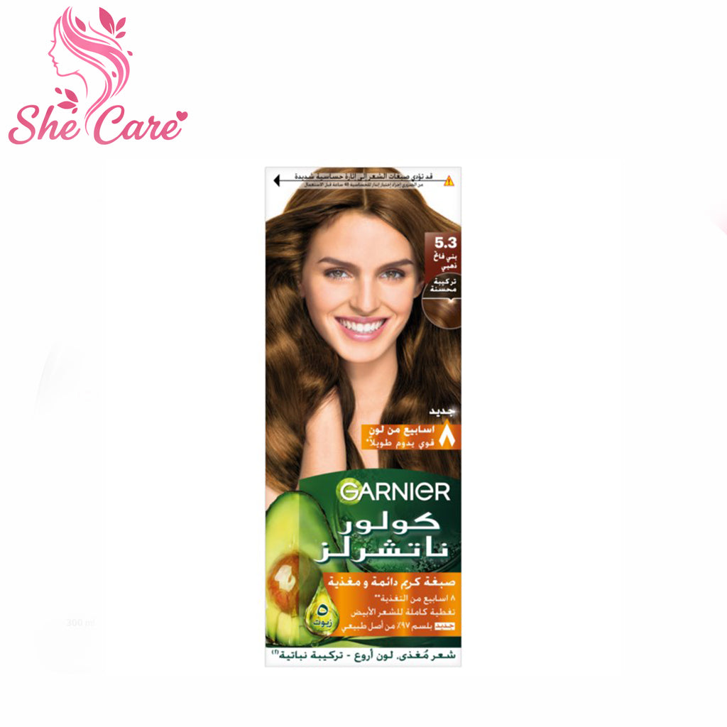 Garnier Color Naturals Permanent Creme Hair Color 5-3 Light Brown Gold