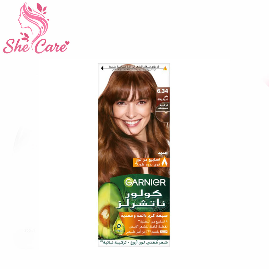 Garnier Color Naturals Permanent Creme Hair Color 6-34 Chocolate Brown