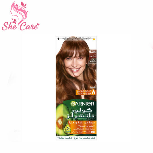 Garnier Color Naturals Permanent Creme Hair Color 6-34 Chocolate Brown