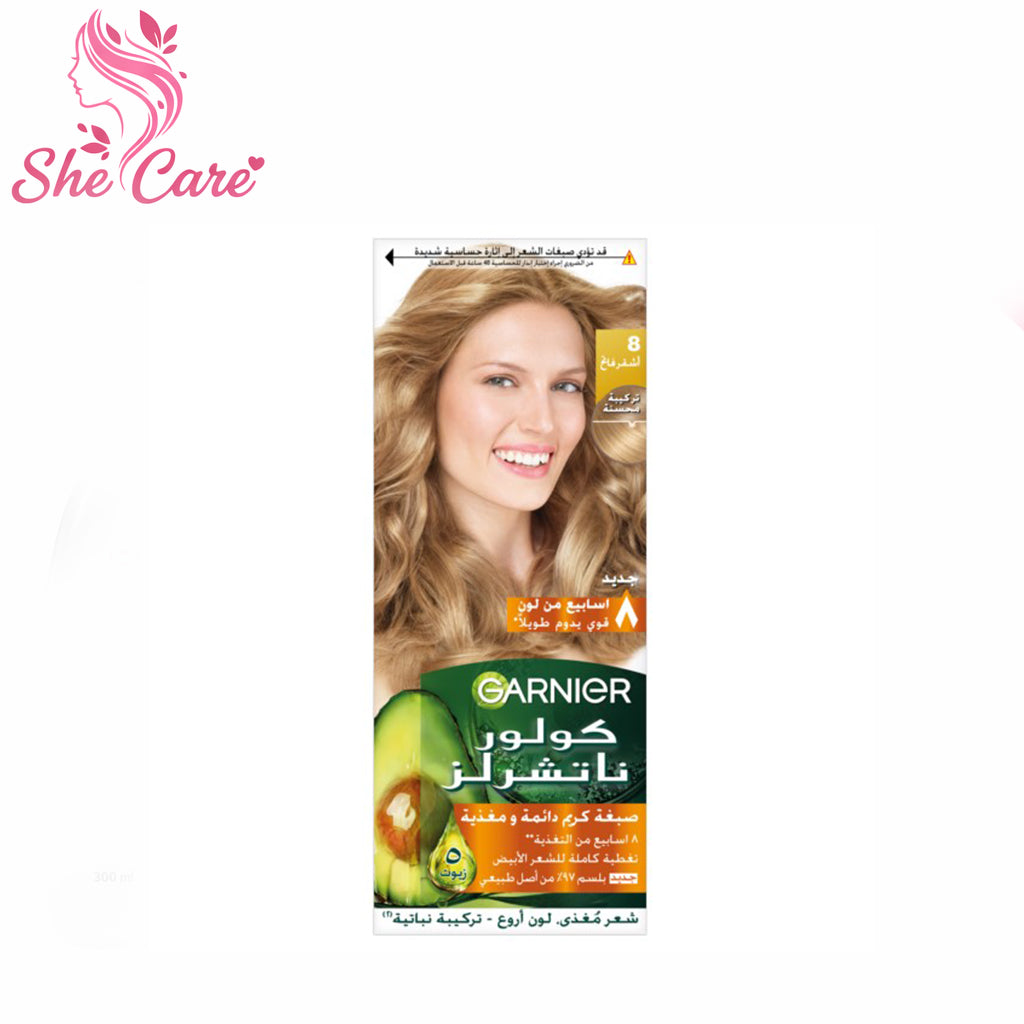 Garnier Color Naturals Permanent Creme Hair Color 8 Light Blonde