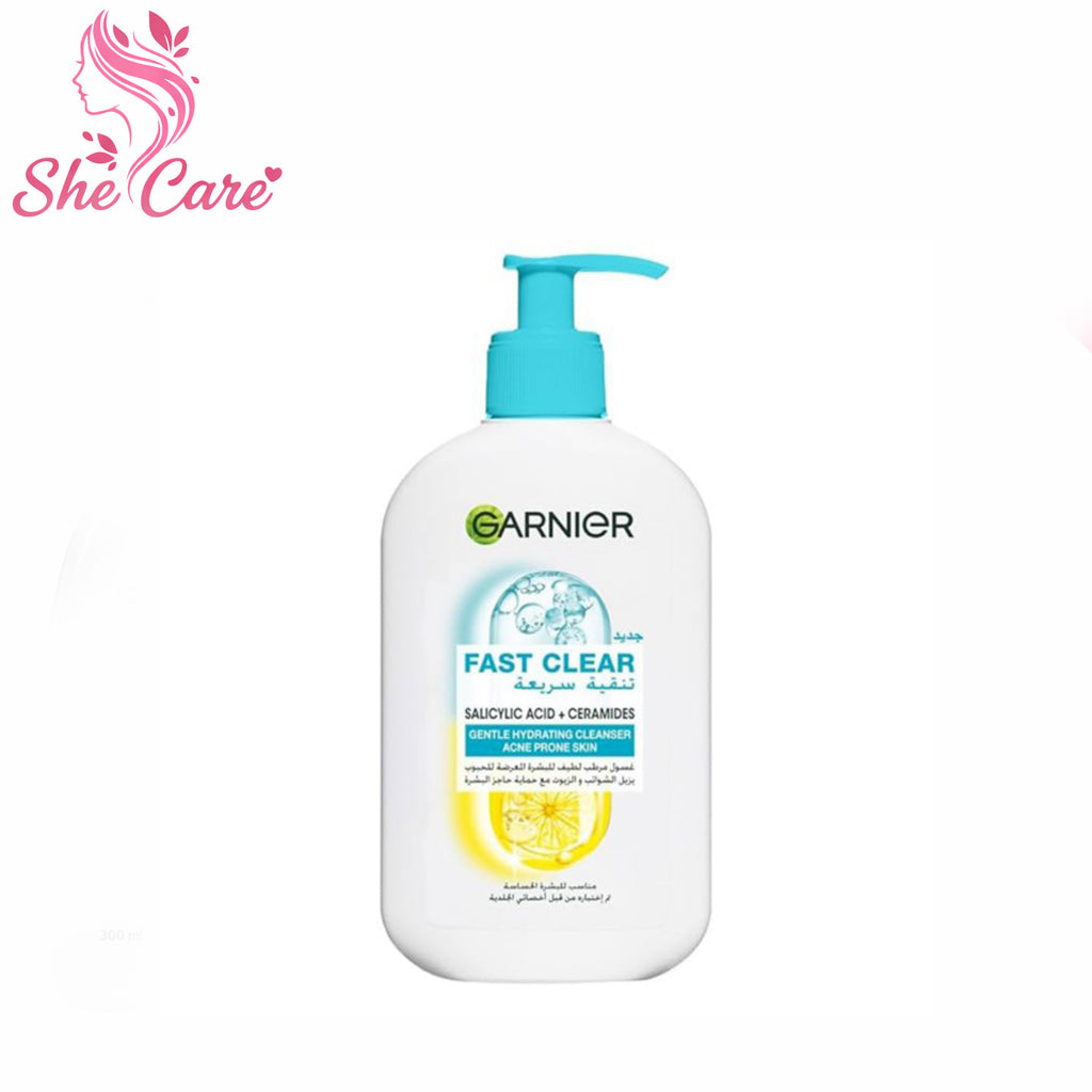Garnier Fast Clear Cleanser Salicylic Acid + Ceramides 250Ml