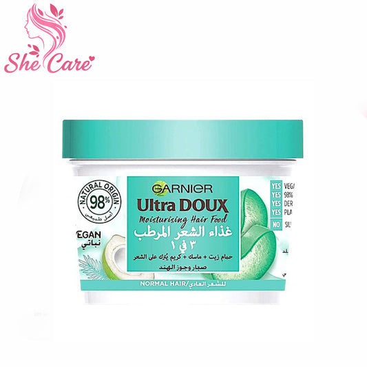 Garnier Ultra Doux Bath Cream Aleovera 390Ml