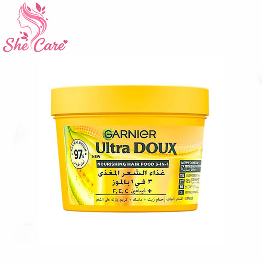 Garnier Ultra Doux Bath Cream Banana 390Ml