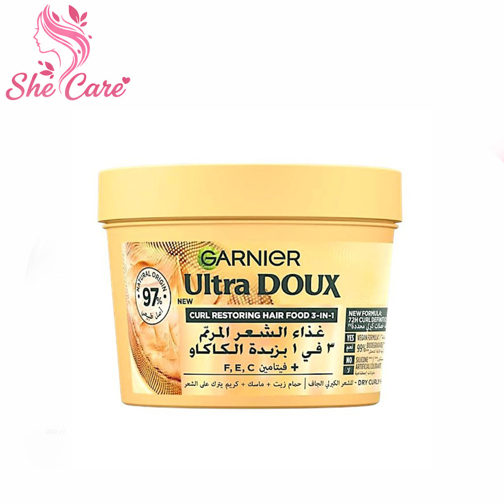 Garnier Ultra Doux Bath Cream Cocoa Butter 390Ml