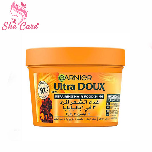 Garnier Ultra Doux Bath Cream Papaya 390Ml
