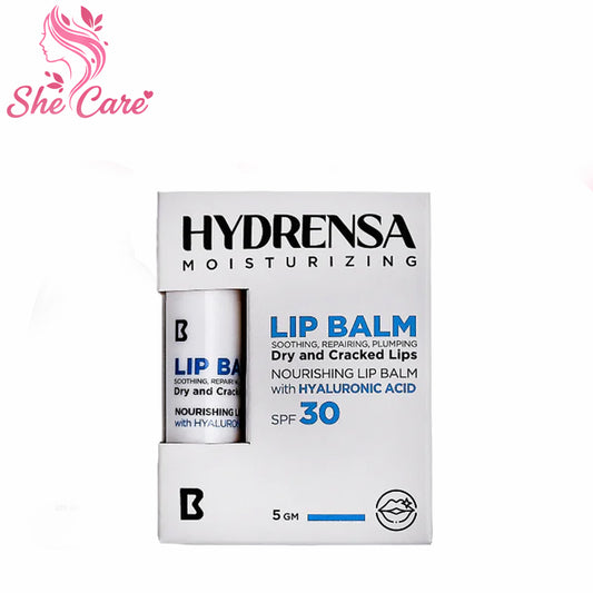 Hydrensa moisturizing lip Balm dry and cracked lips.
