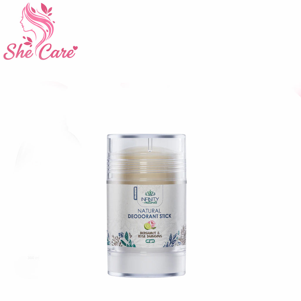 Infinity Naturals Deodorant Stick Bergamot & Rose Damascus 60gm
