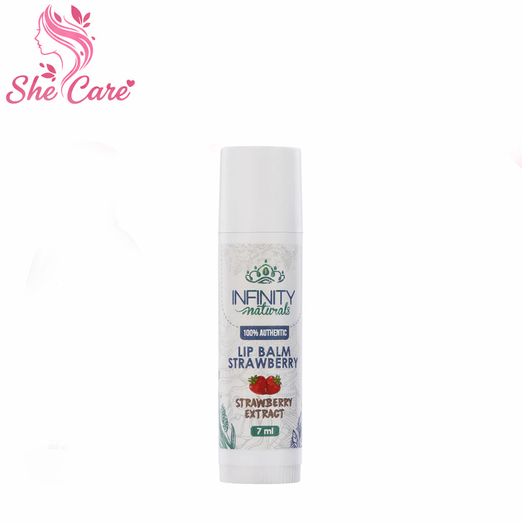 Infinity Naturals Lip Balm Stick Strawberry Extract 7Ml