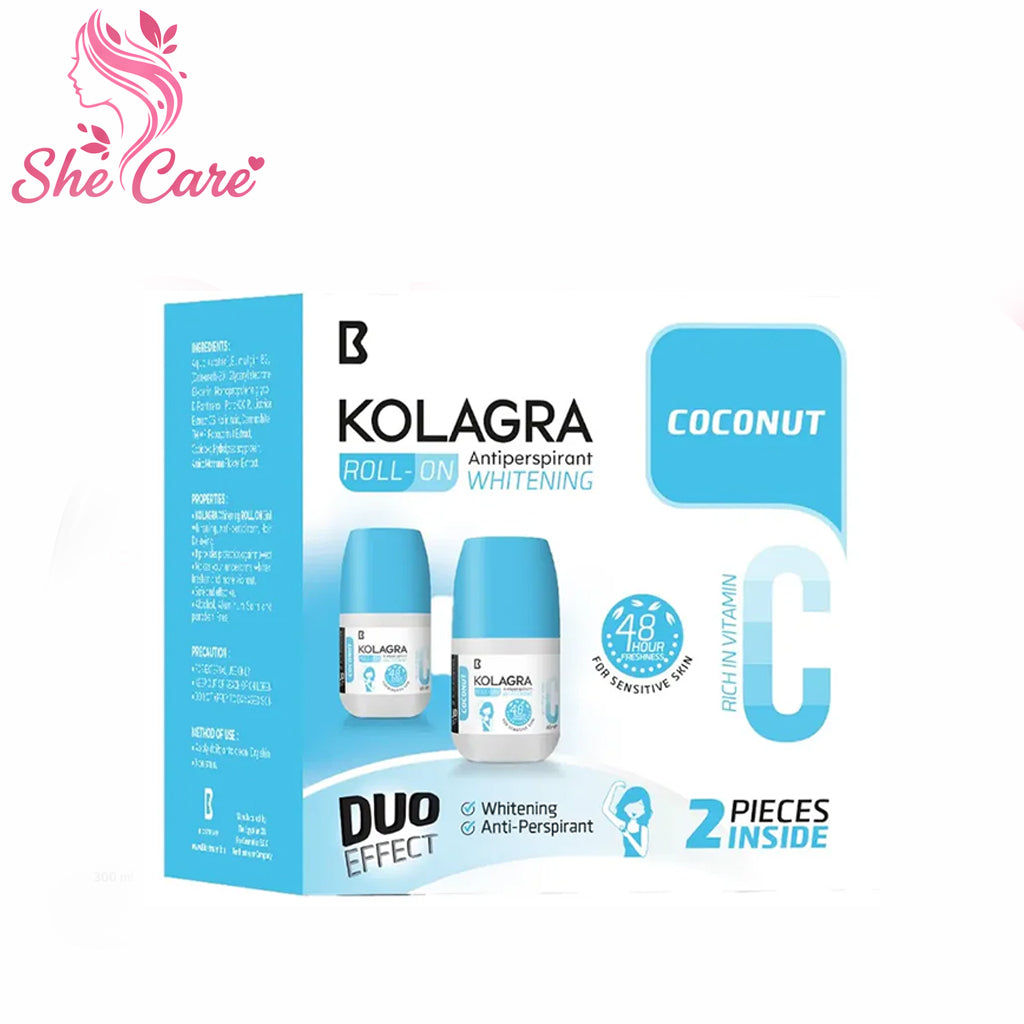 Kolagra whitening Roll on 2 * 1 Coconut