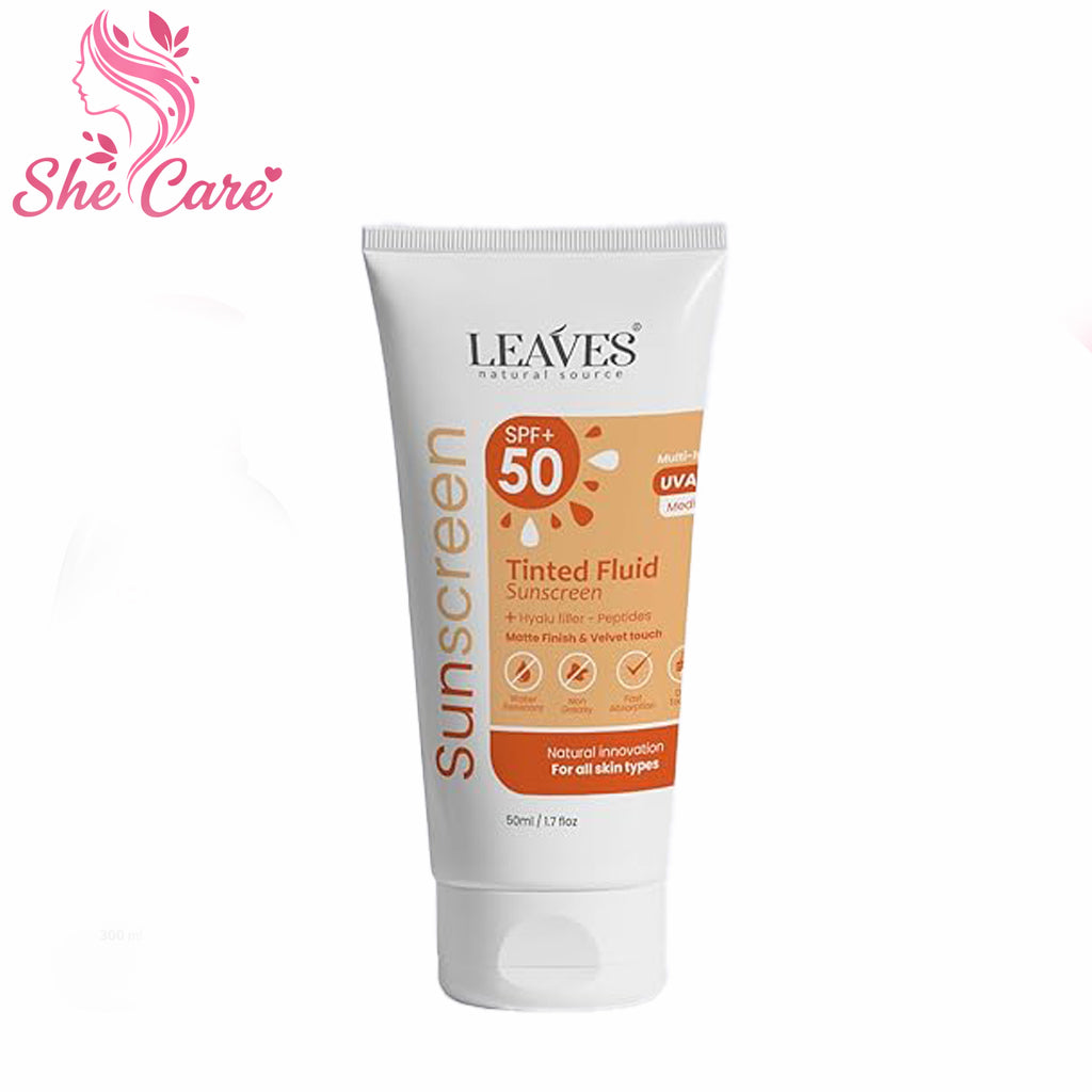 Leaves Sunscreen Tinted Fluid 50Ml