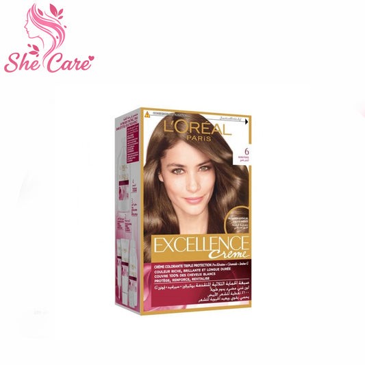 Loreal Paris Excellence Cream Permanent Hair Color 6 Dark Blonde