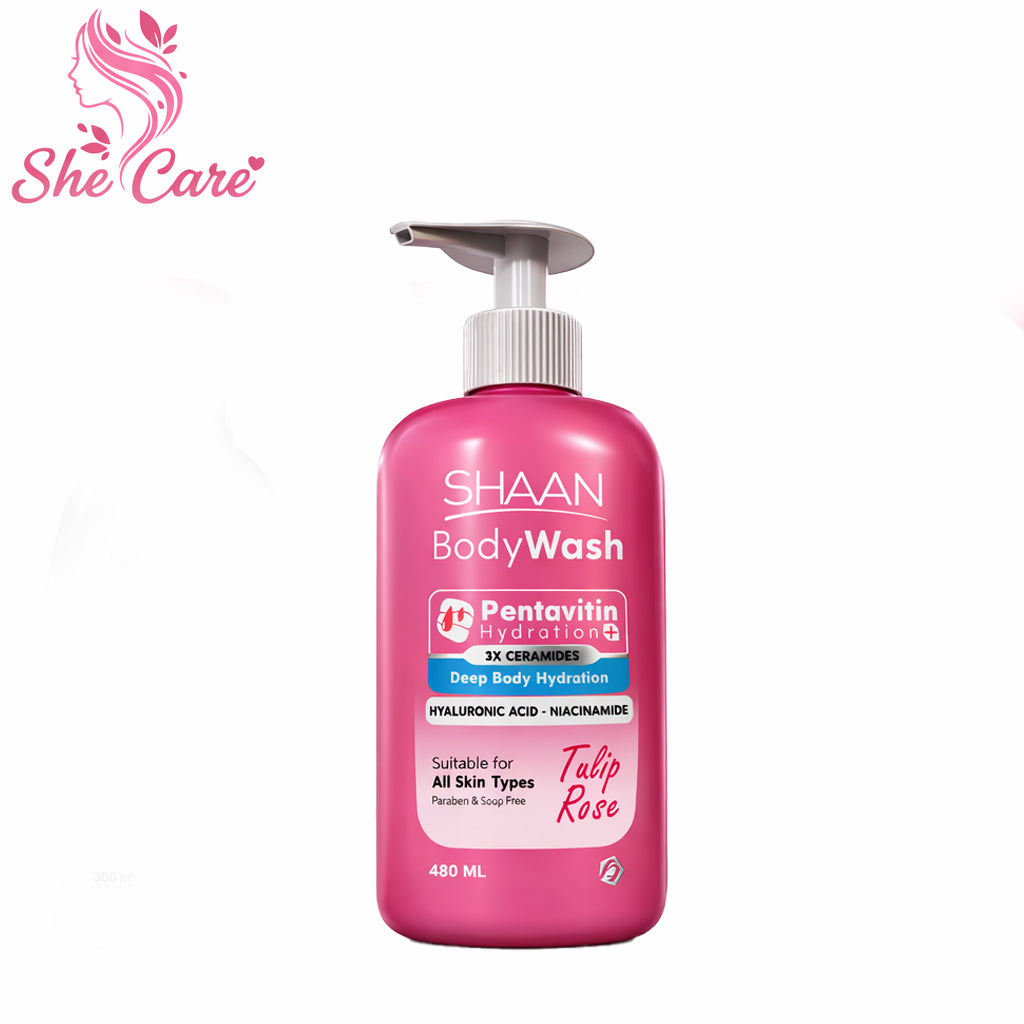 Shaan Tulip Rose Hydrating Body Wash 480ml