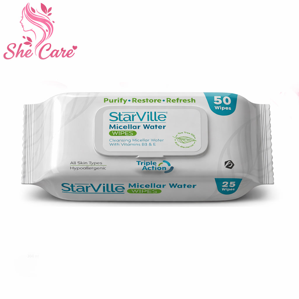 StarVille Micellar Water Wipes 50 pcs