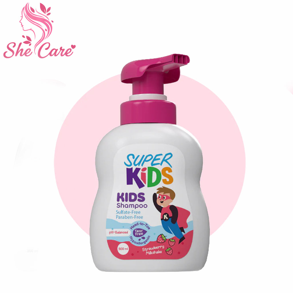 Superkids Kids Shampoo Strawberry Milkshake 300ml